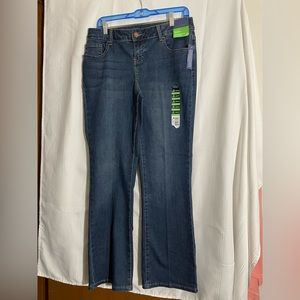 Falls Creek Bootcut denim blue jeans. Size 10 SHORT. Never worn. Tags still on.